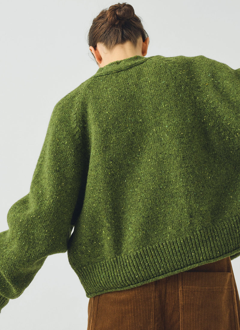 Donegal Wool V Neck Cardigan | Artichoke