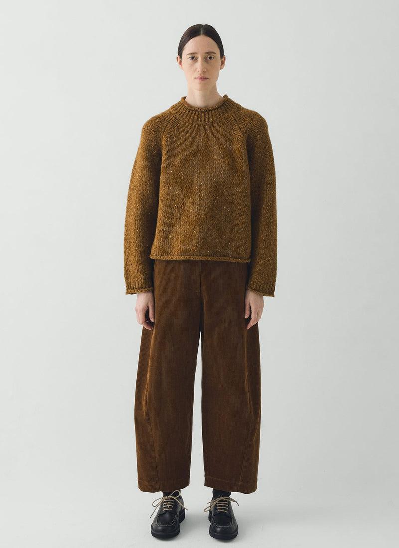 Orla Donegal Wool Sweater | Straw
