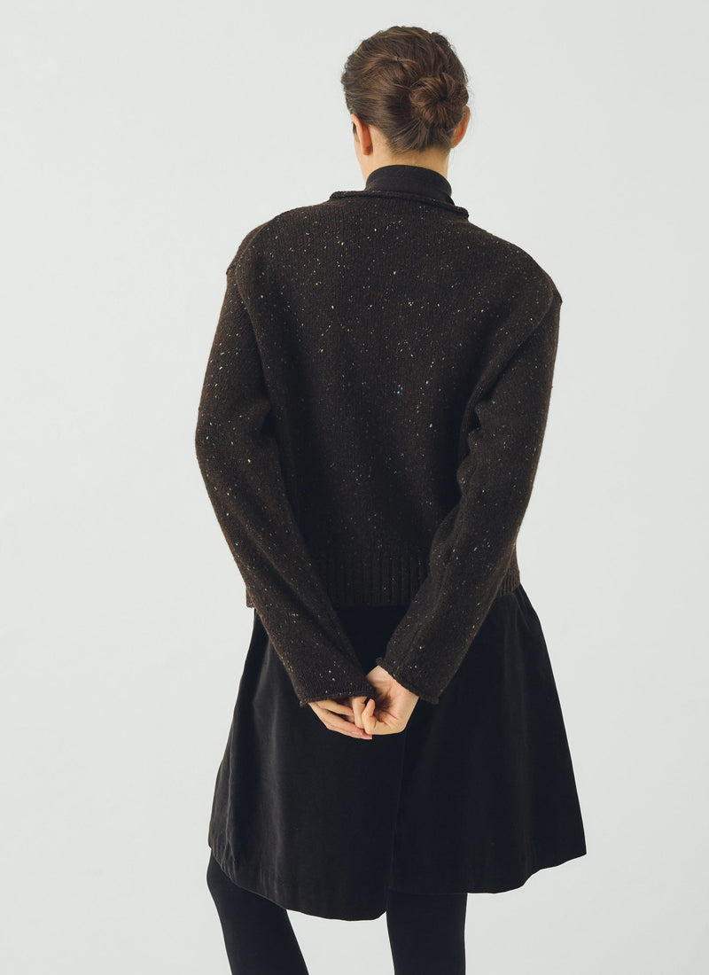 Donegal Wool Cashmere Sweater | Dusk