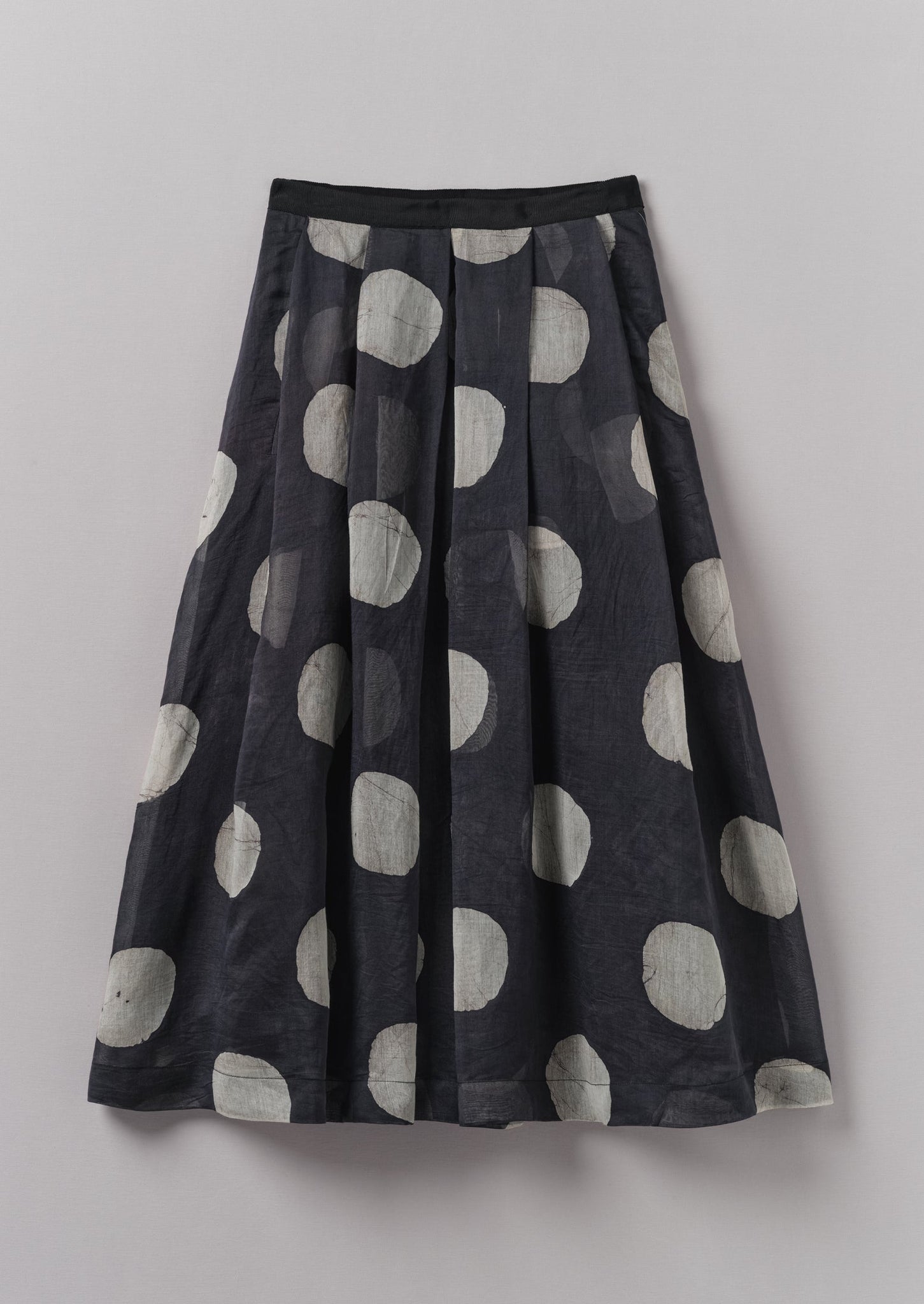 Polka dot skirt pleated best sale