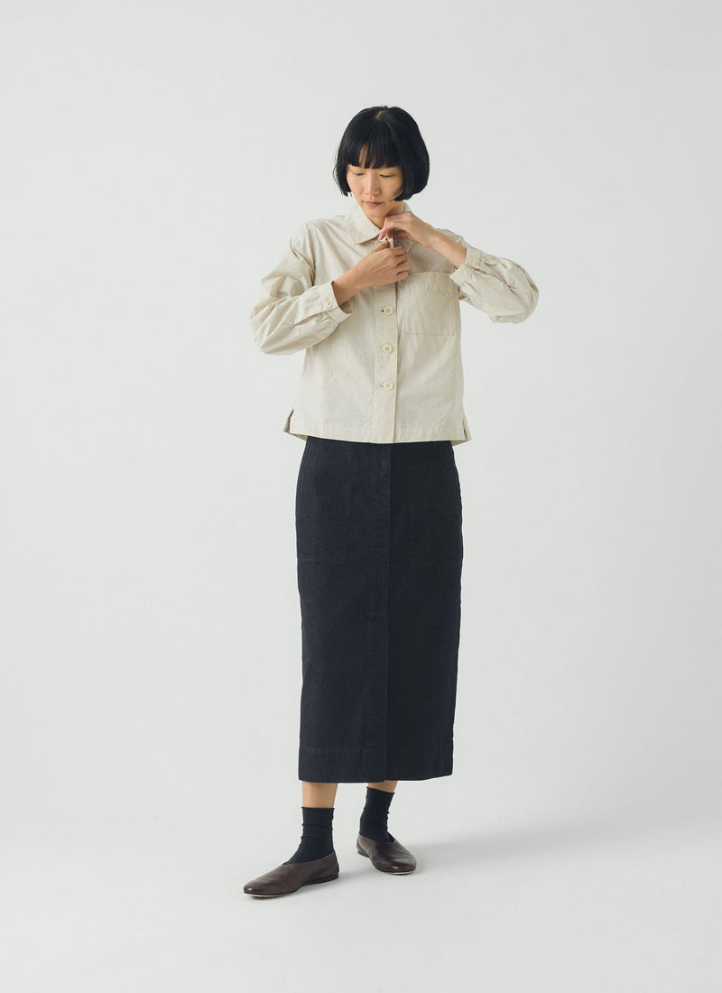 Straight Indigo Denim Skirt | Indigo