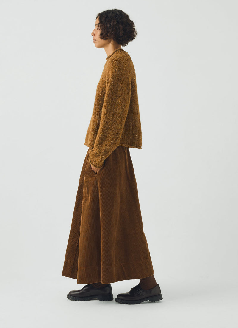 Cord A Line Skirt | Golden Amber