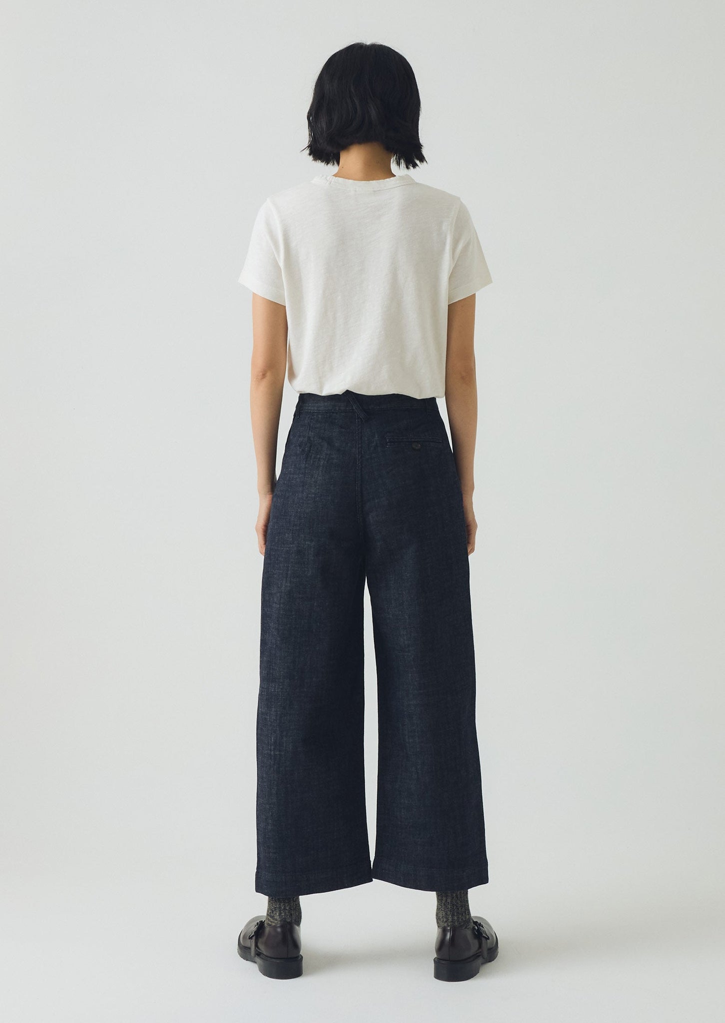 Annie Organic Denim Side Button Jeans | Indigo