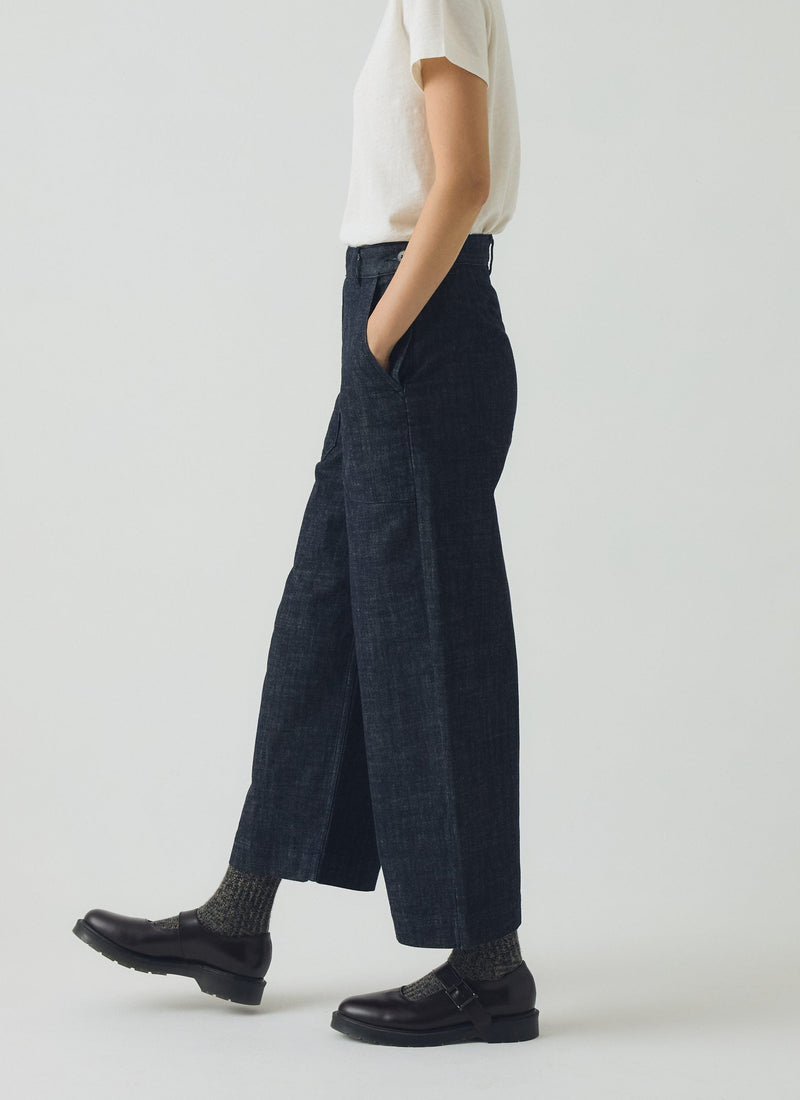 Annie Denim Side Button Jeans | Indigo