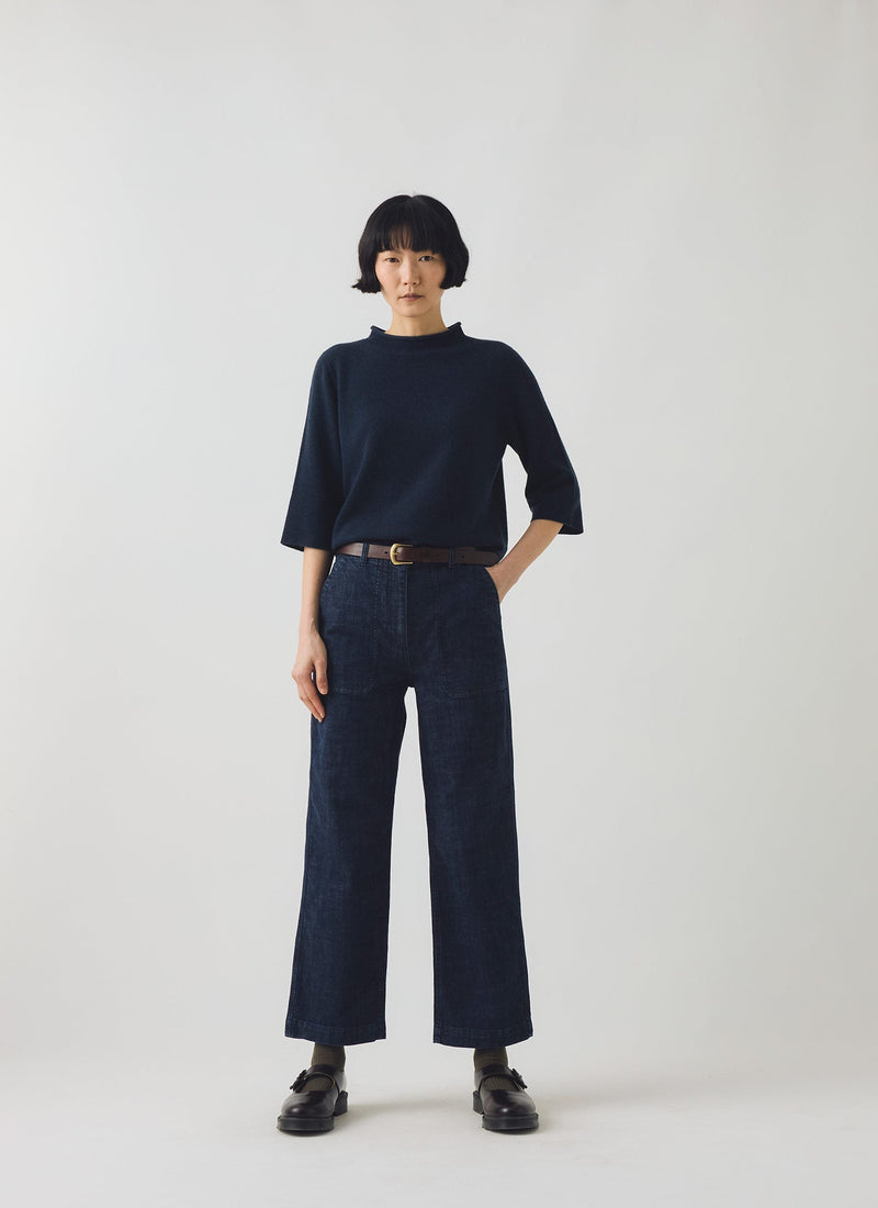 Ashley Cropped Jeans | Indigo