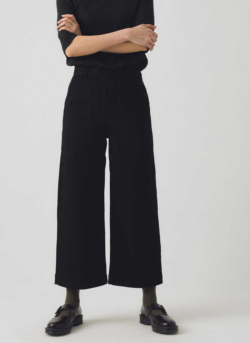 Annie Denim Side Button Jeans | Black