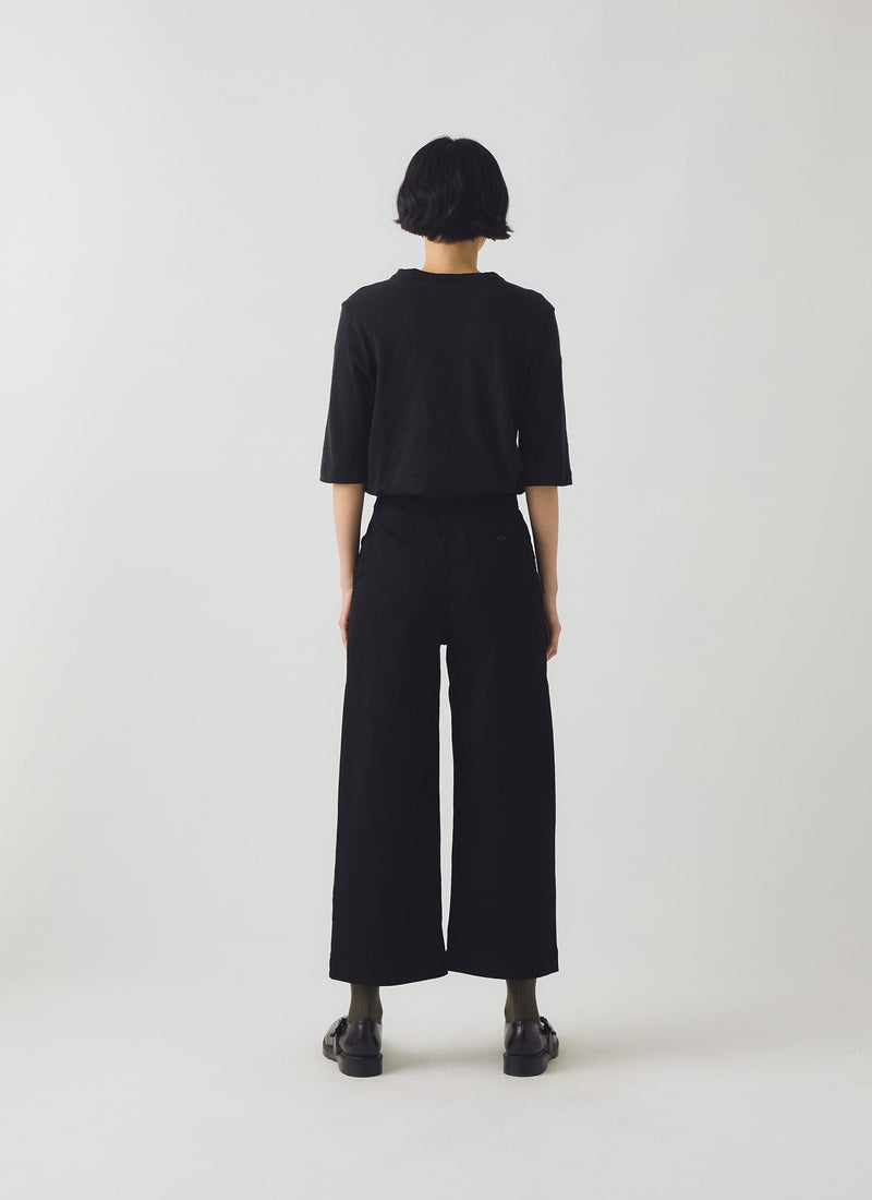 Annie Denim Side Button Jeans | Black