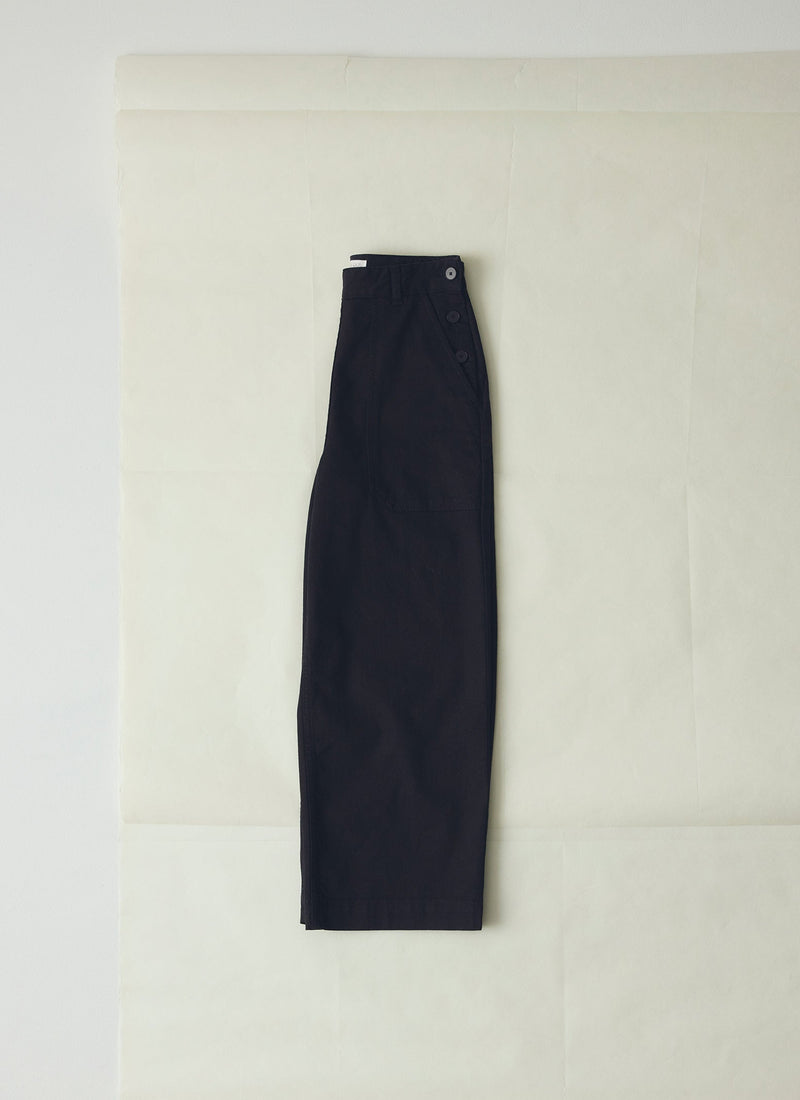 Annie Denim Side Button Jeans | Black