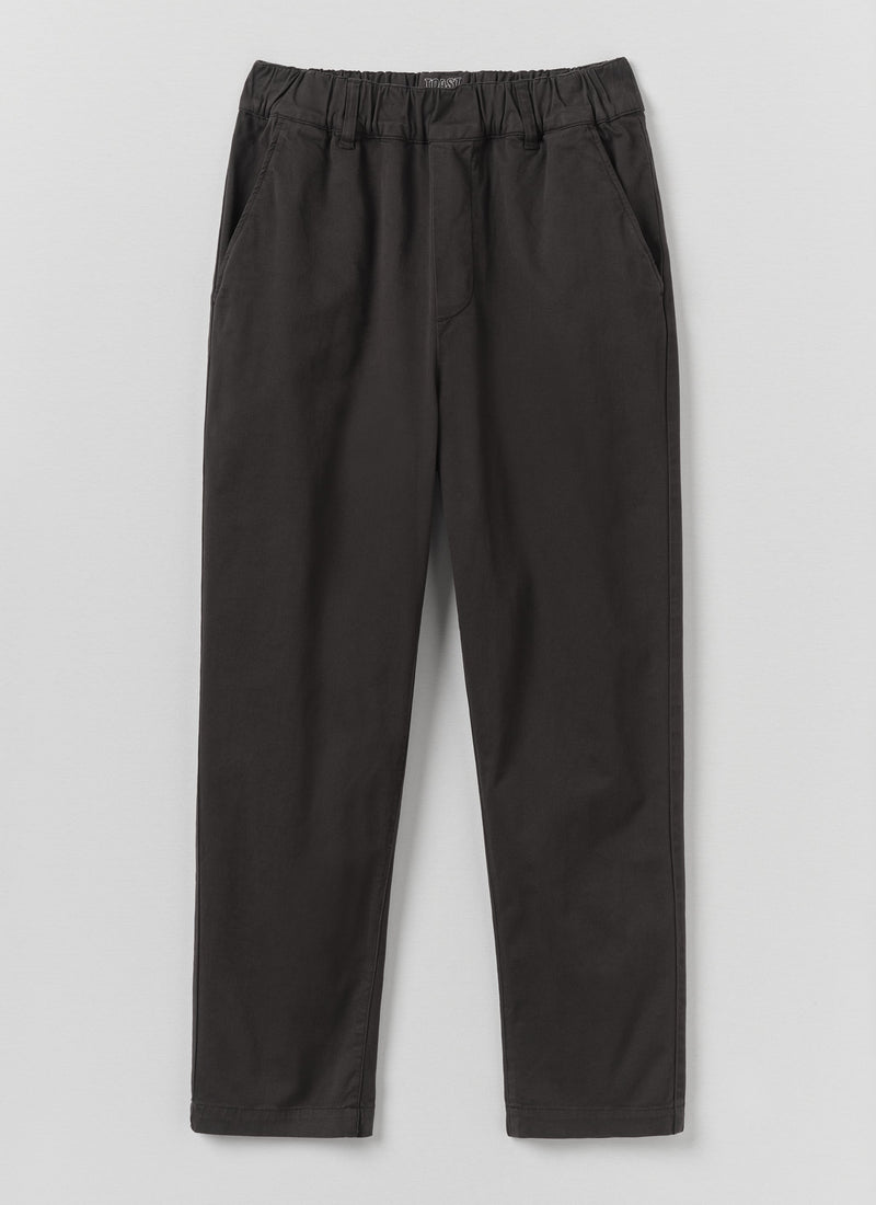 Gabi Cotton Pull On Trousers | Soft Black