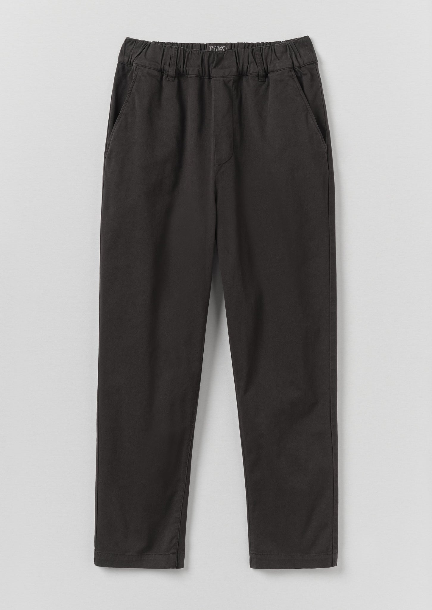 Gabi Cotton Pull On Trousers | Soft Black