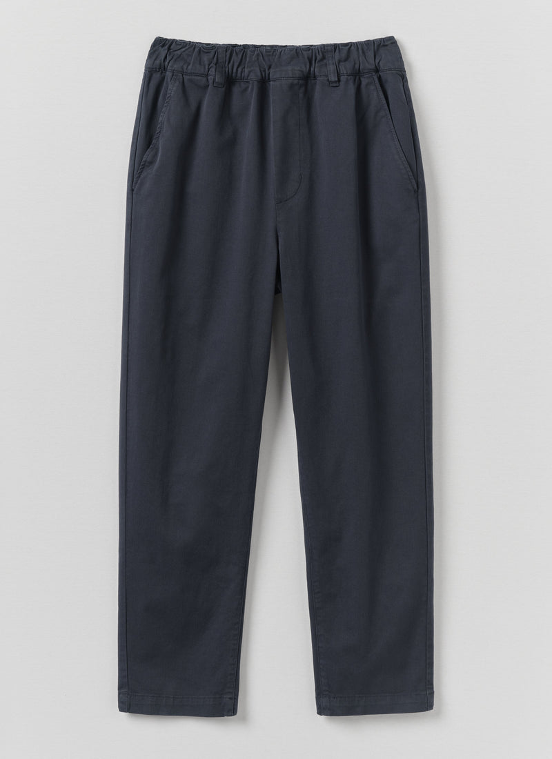 Gabi Cotton Pull On Trousers | Storm Blue