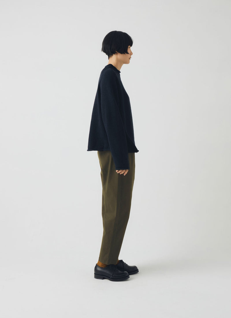 Gabi Cotton Pull On Trousers | Loden