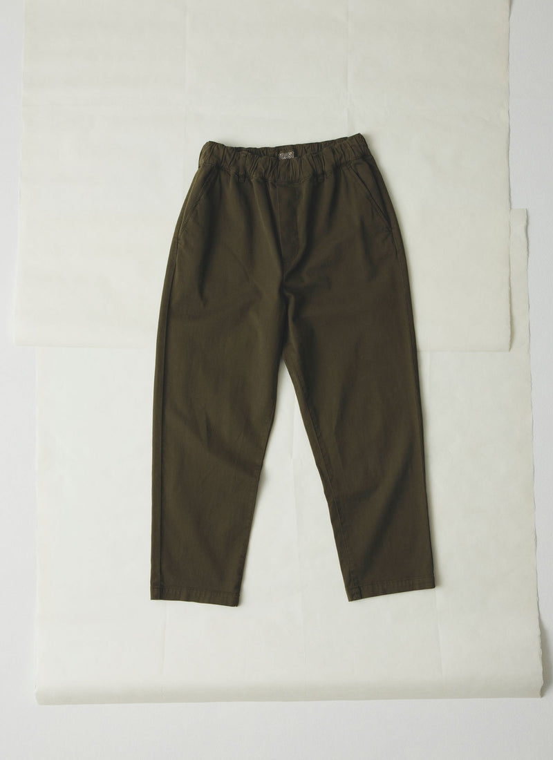 Gabi Cotton Pull On Trousers | Loden