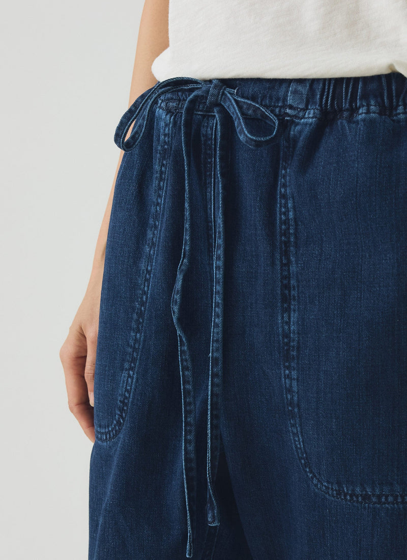Suki Panelled Denim Trousers | Indigo