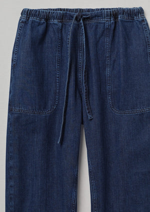 Suki Panelled Denim Trousers | Indigo