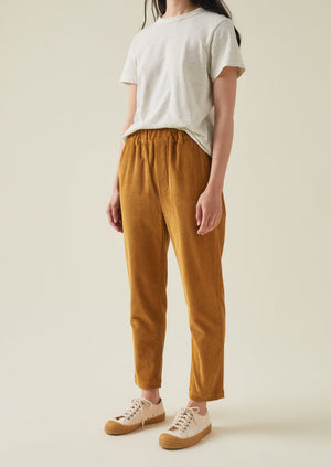 Gabi Organic Cord Pull On Trousers | Toffee