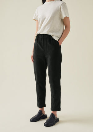 Gabi Organic Cord Pull On Trousers | Brown Slate