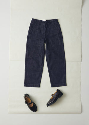 Indigo Denim Workwear Trousers | Indigo