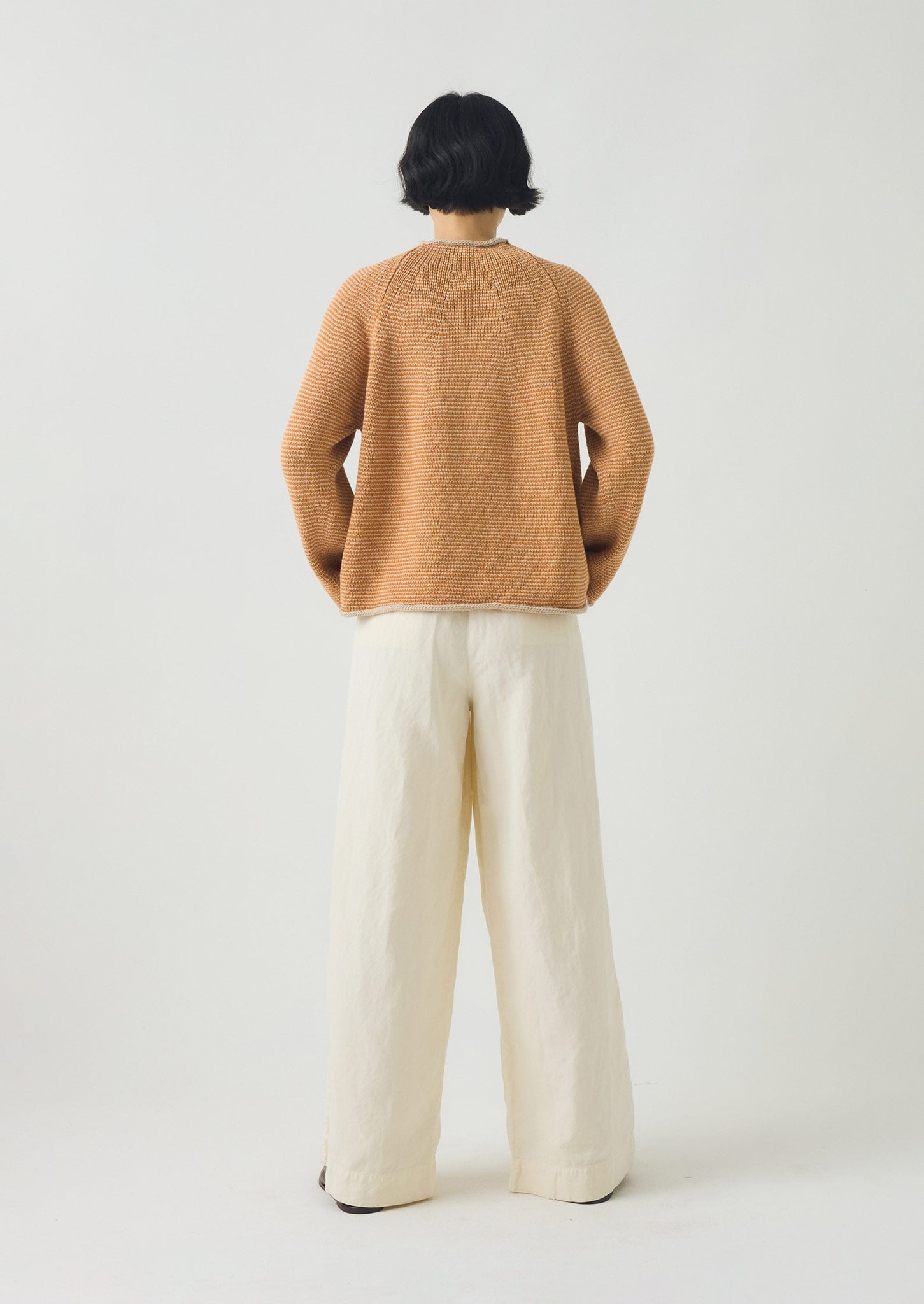 Corinne Cotton Linen Wide Leg Trousers | Parchment