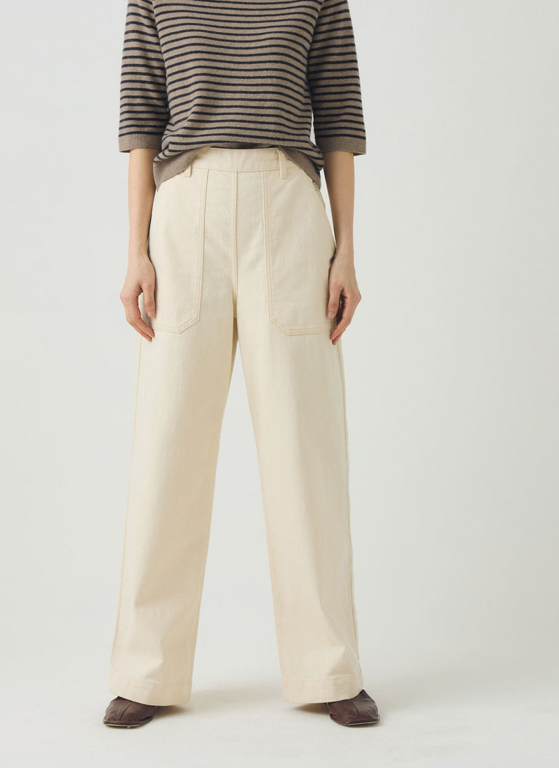 Annie Denim Full Length Jeans | Ecru