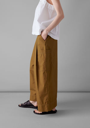 Cotton Fisherman Trousers | Tawny Brown