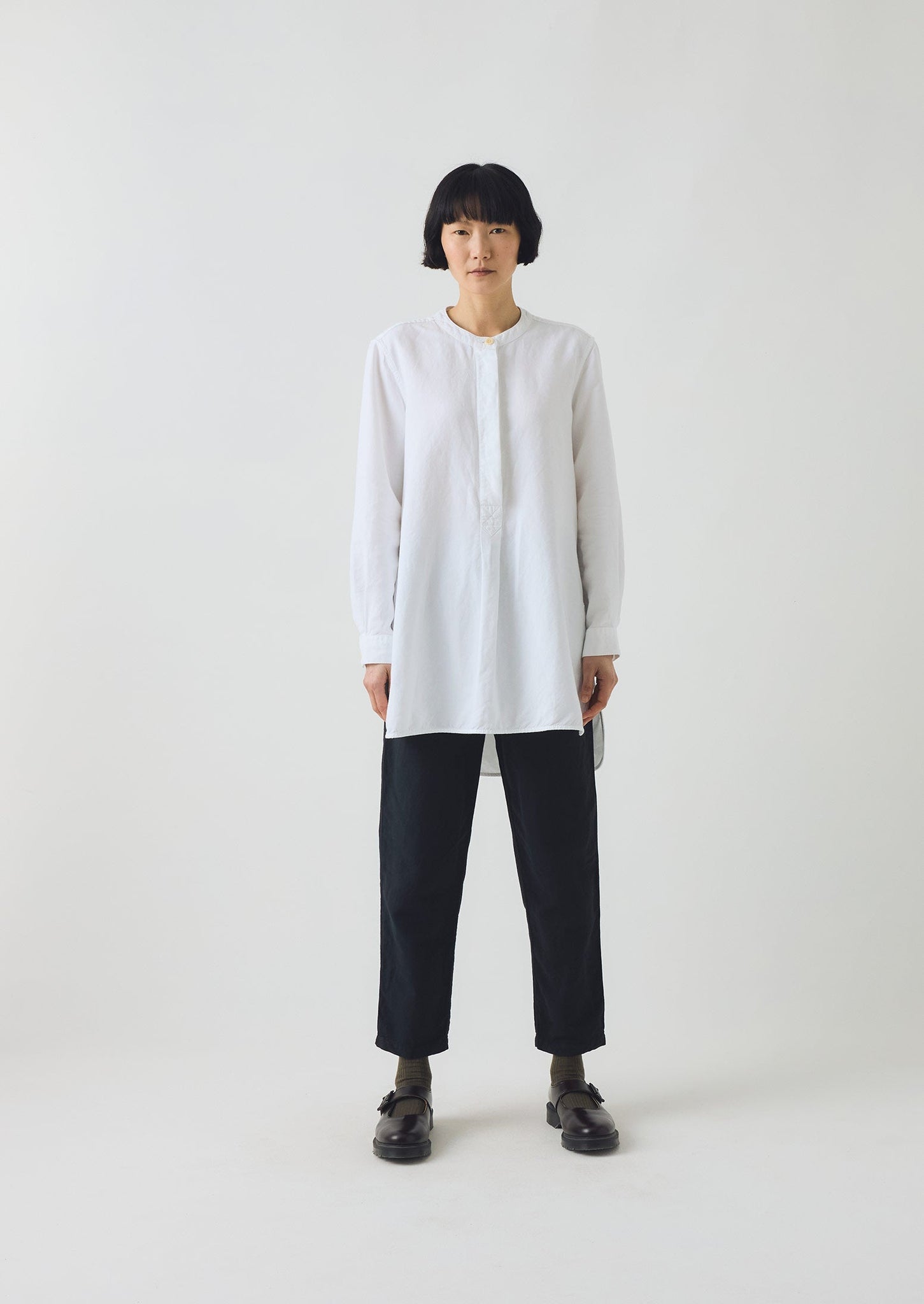 Alix Cotton Linen Trousers | Slate Navy