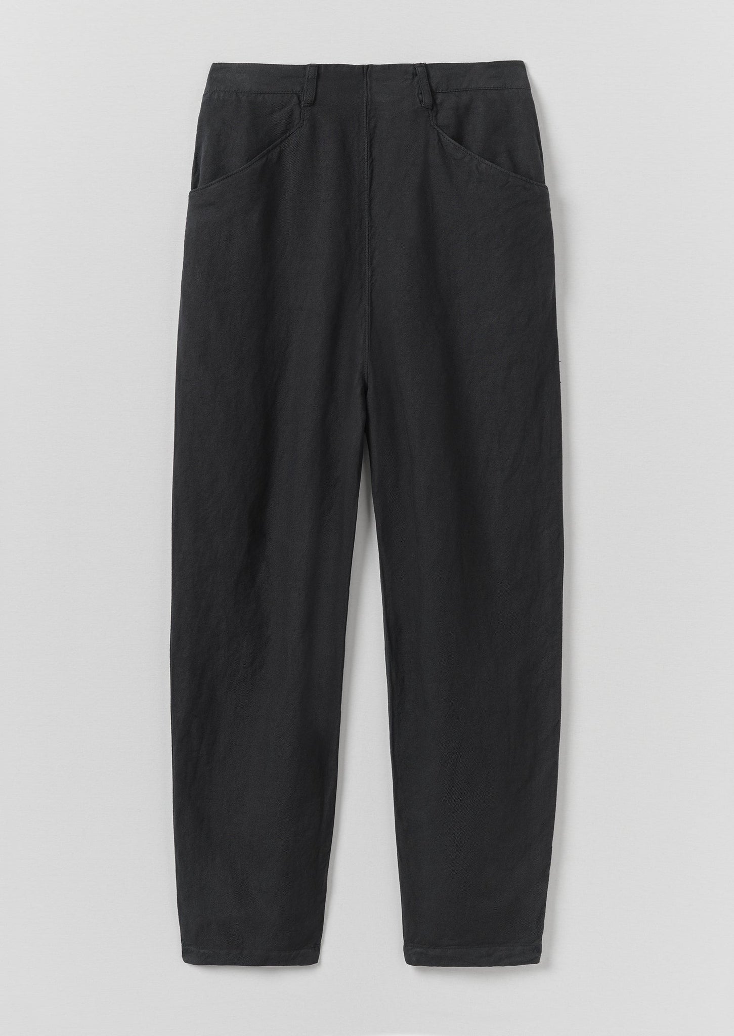 Alix Cotton Linen Trousers | Slate Navy