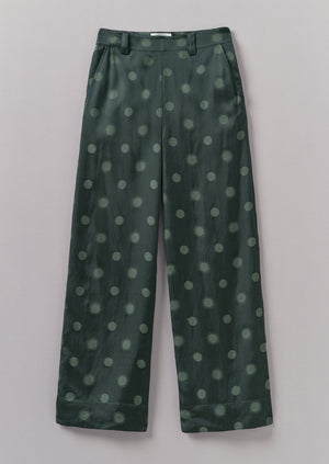 Sun and Moon Jacquard Trousers | Oil