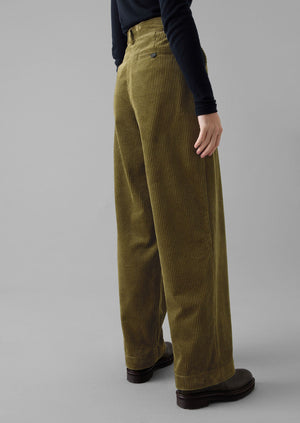 Annie Organic Cord Full Length Trousers | Barley