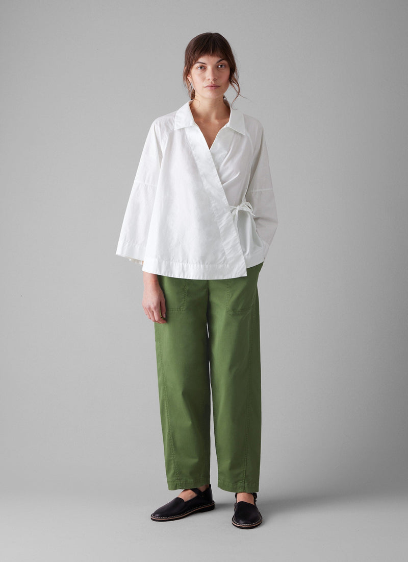 Cotton Twill Pull On Trousers | Propagator Green