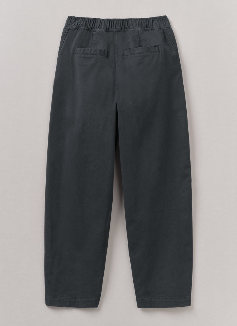 Cotton Twill Pull On Trousers | Slate