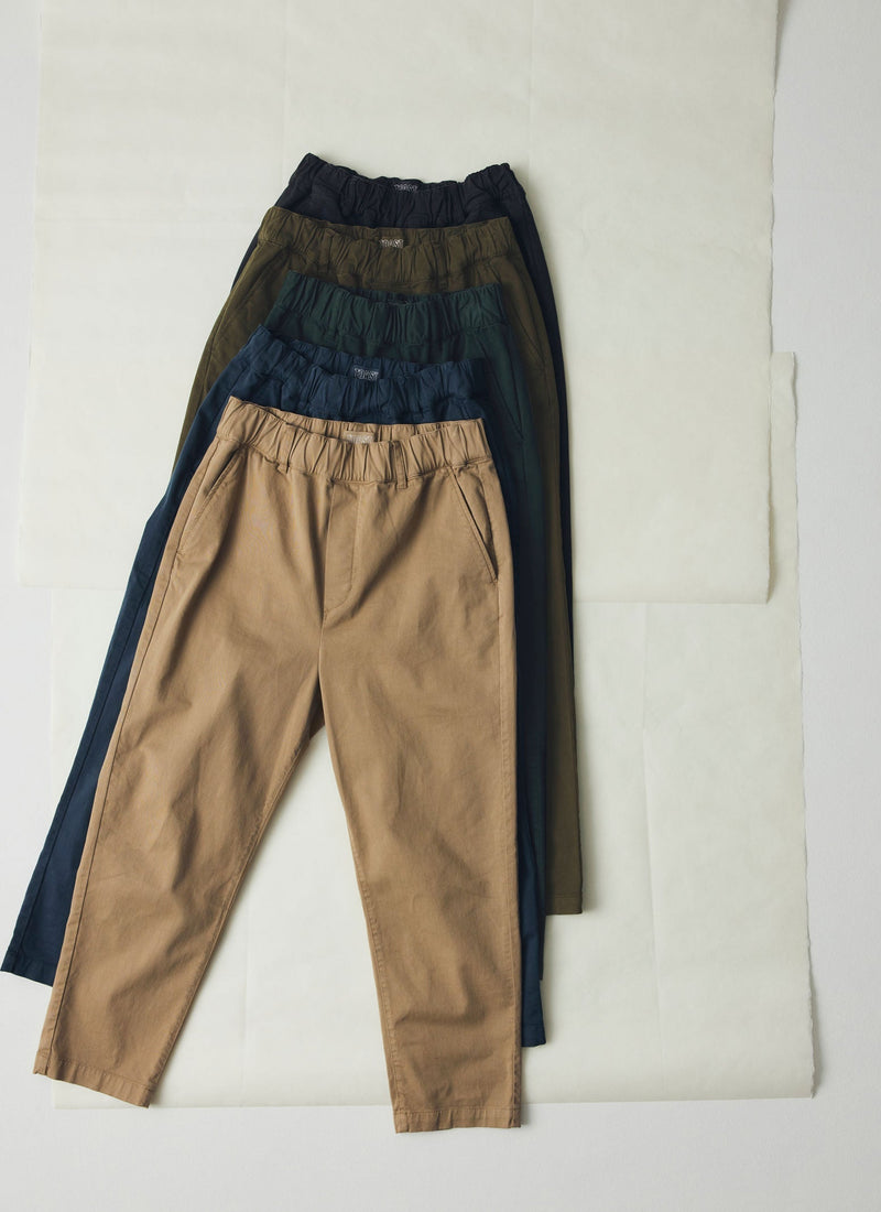 Gabi Cotton Pull On Trousers | Pine