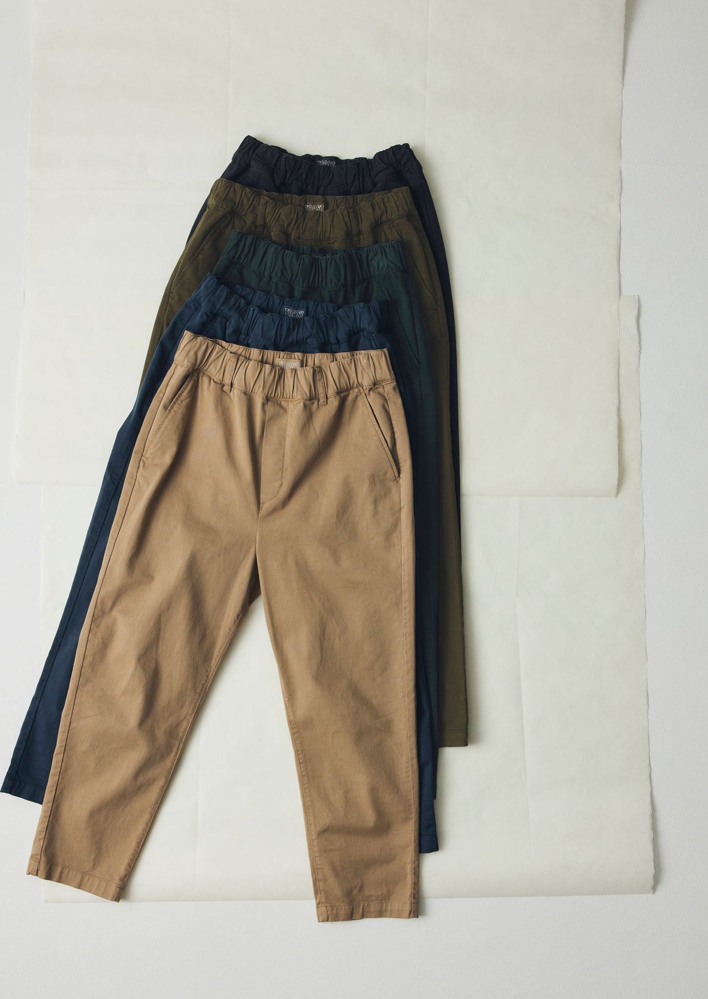 Gabi Cotton Pull On Trousers | Pine