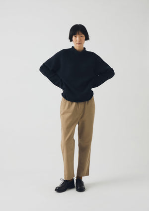 Gabi Cotton Pull On Trousers | Ash Brown