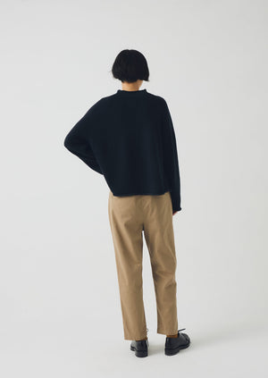 Gabi Cotton Pull On Trousers | Ash Brown