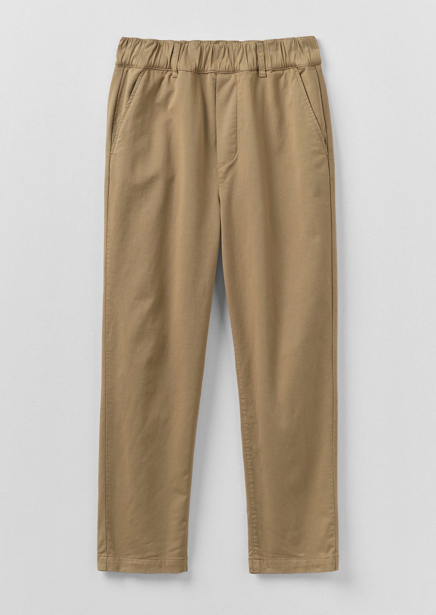 Gabi Cotton Pull On Trousers | Ash Brown