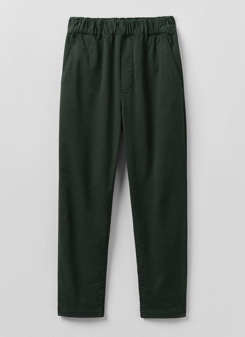 Gabi Cotton Pull On Trousers | Pine