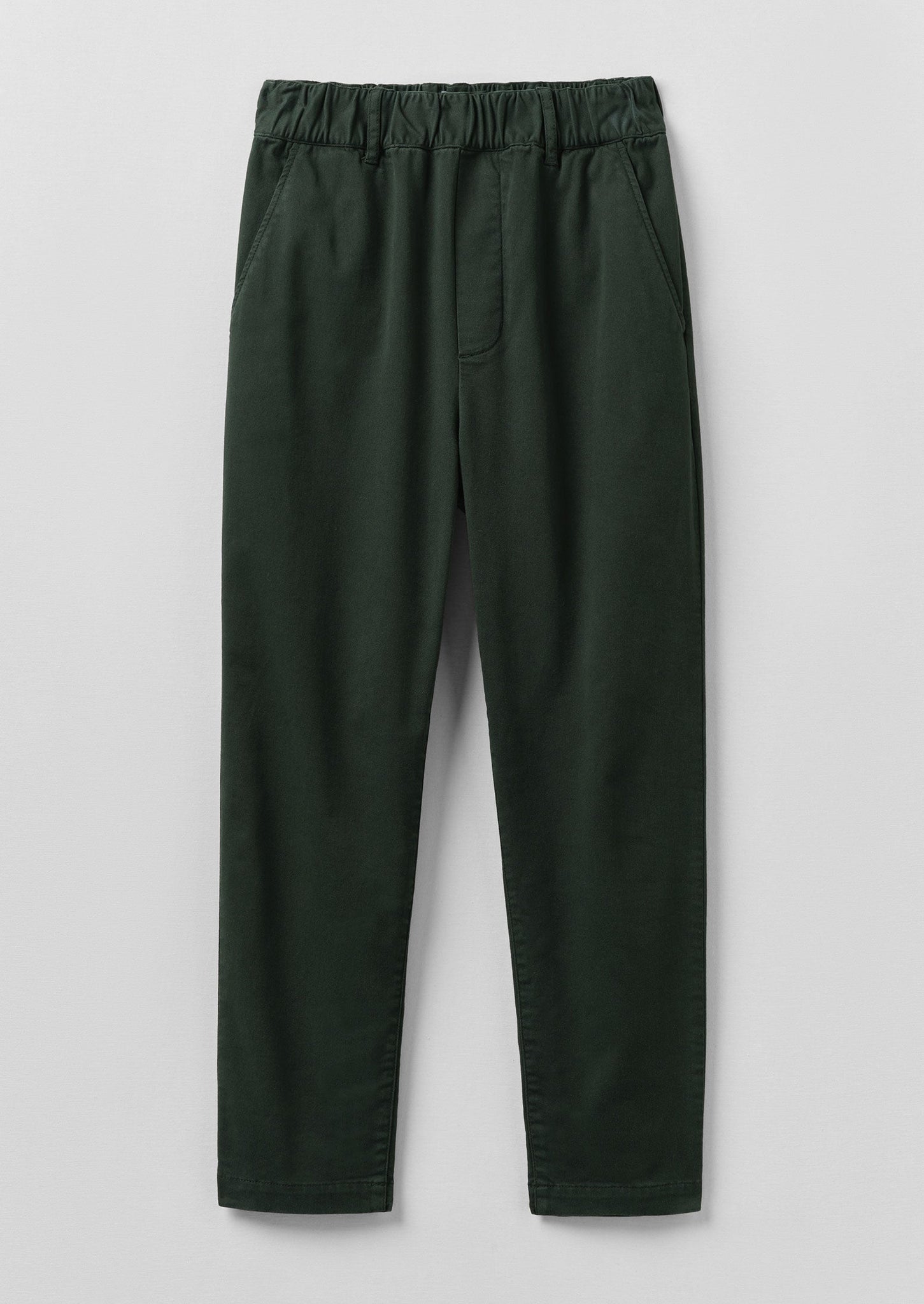 Gabi Cotton Pull On Trousers | Pine