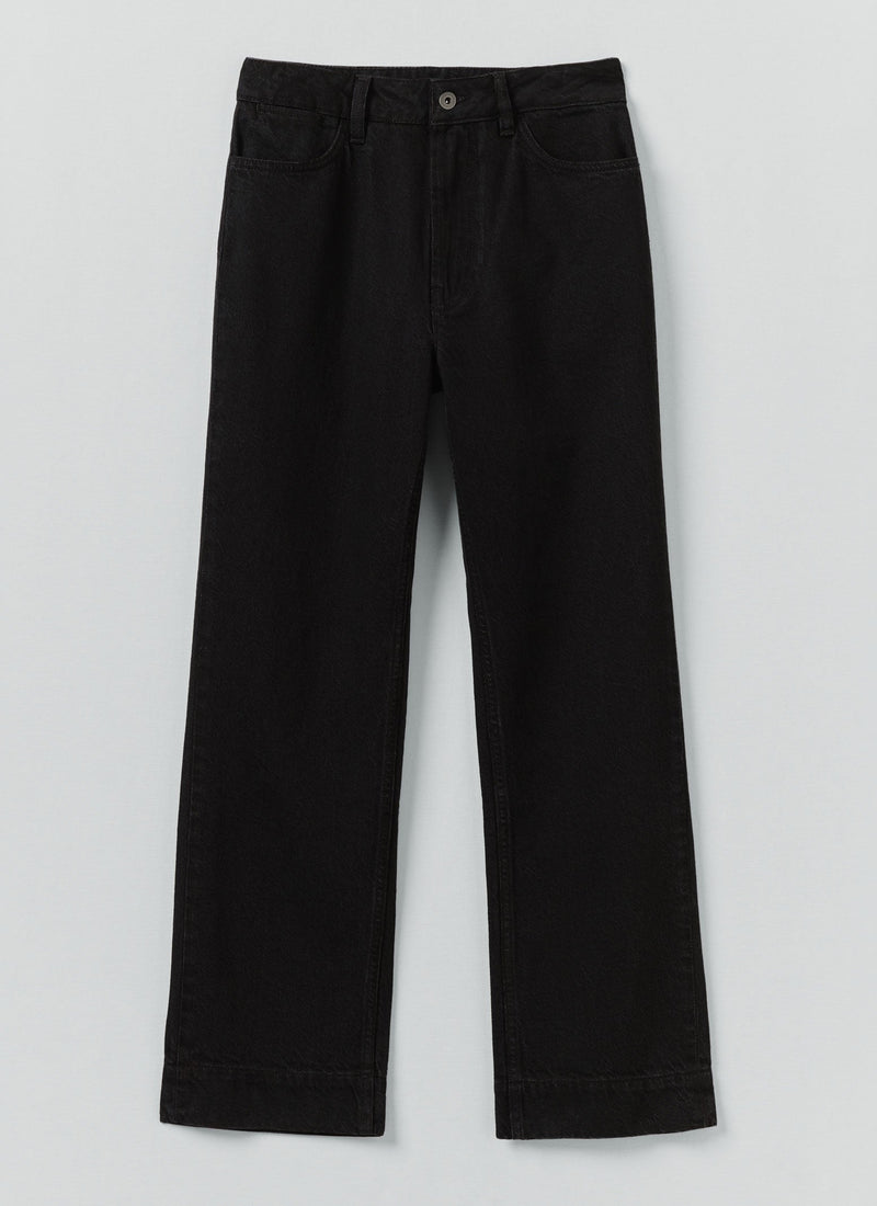 Denim Slim Trousers | Carbon Black