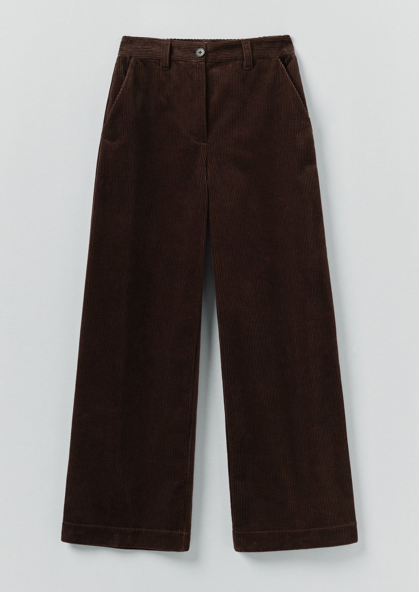 Wide Leg Organic Cord Trousers | Java