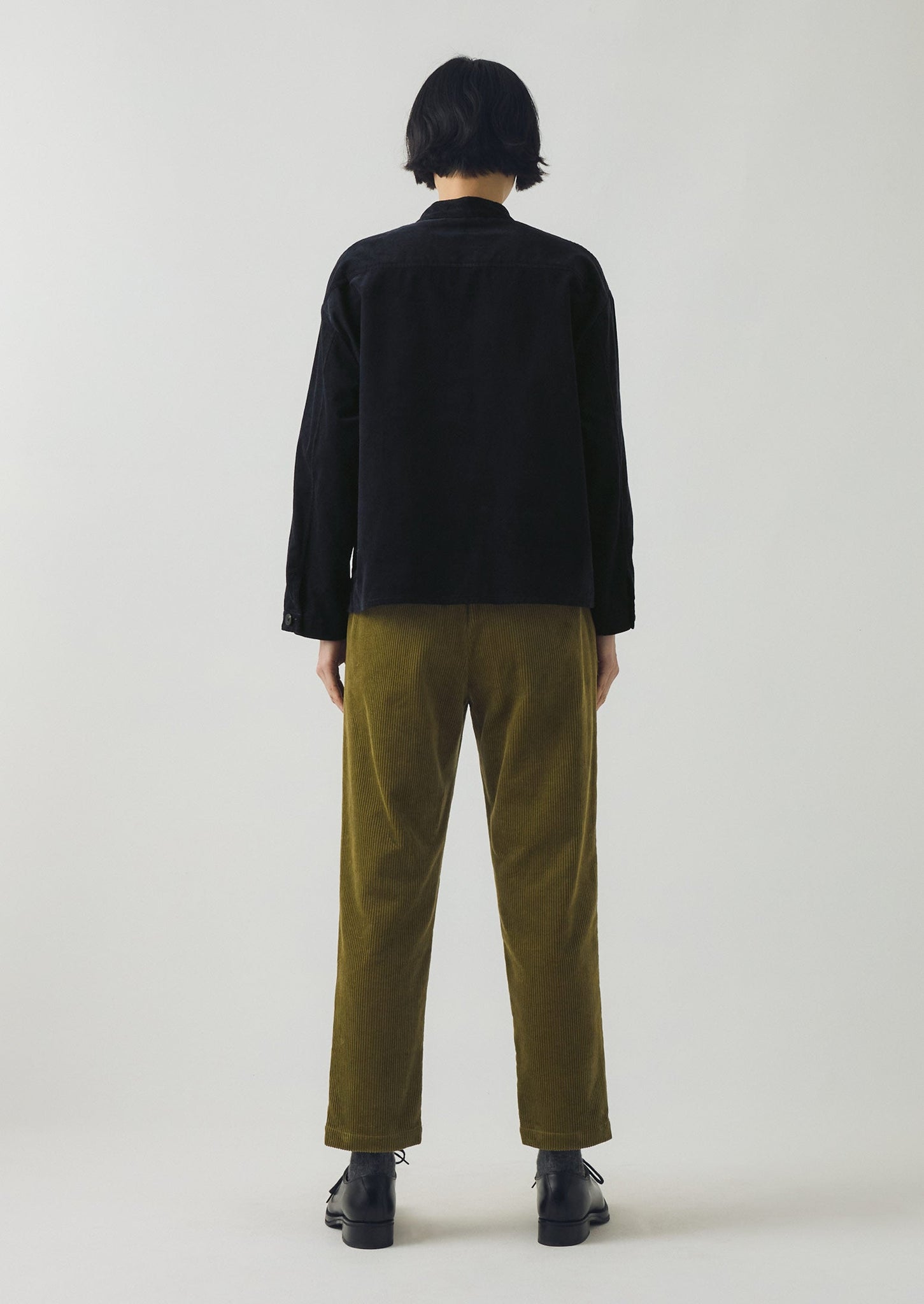 Gabi Organic Cord Pull On Trousers | Antique Olive