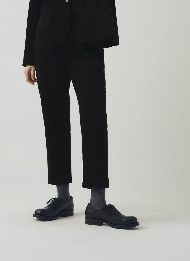 Gabi Cord Pull On Trousers | Anthracite