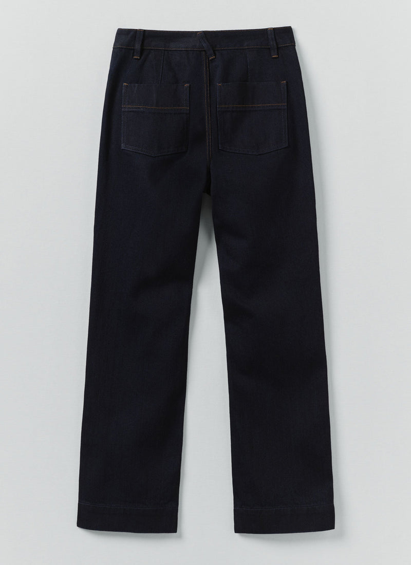 Japanese Denim Slim Trousers | Indigo
