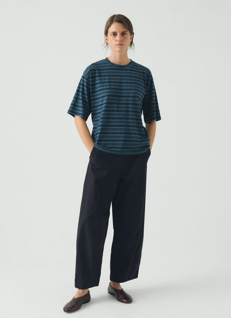 Sculpted Cotton Twill Trousers | Slate