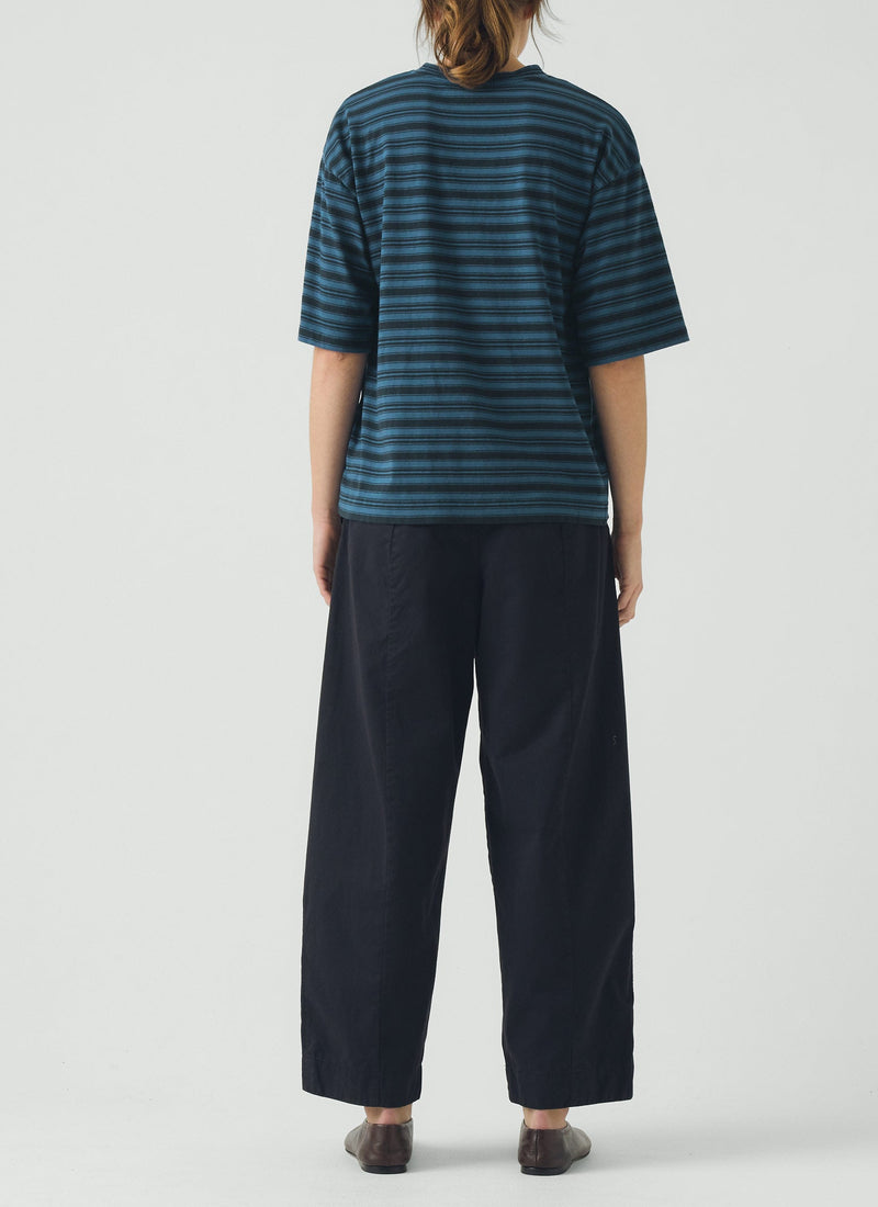 Sculpted Cotton Twill Trousers | Slate