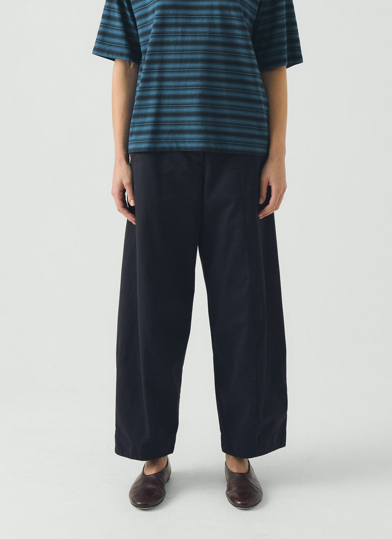 Sculpted Cotton Twill Trousers | Slate