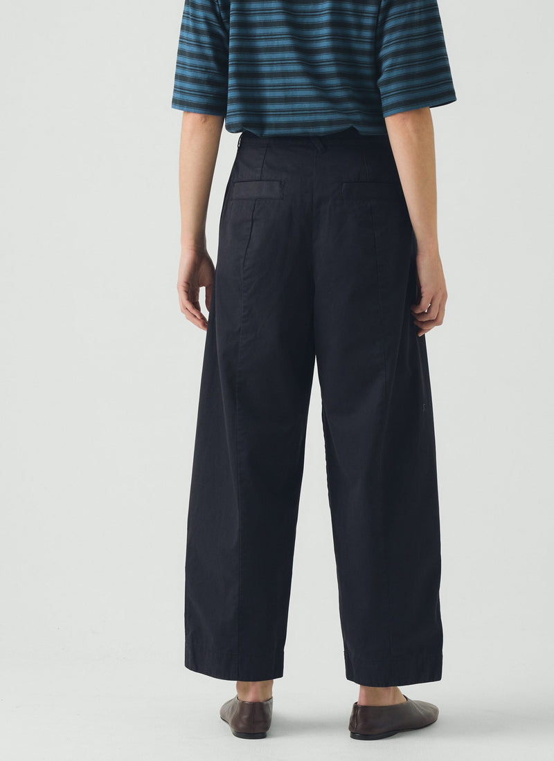 Sculpted Cotton Twill Trousers | Slate