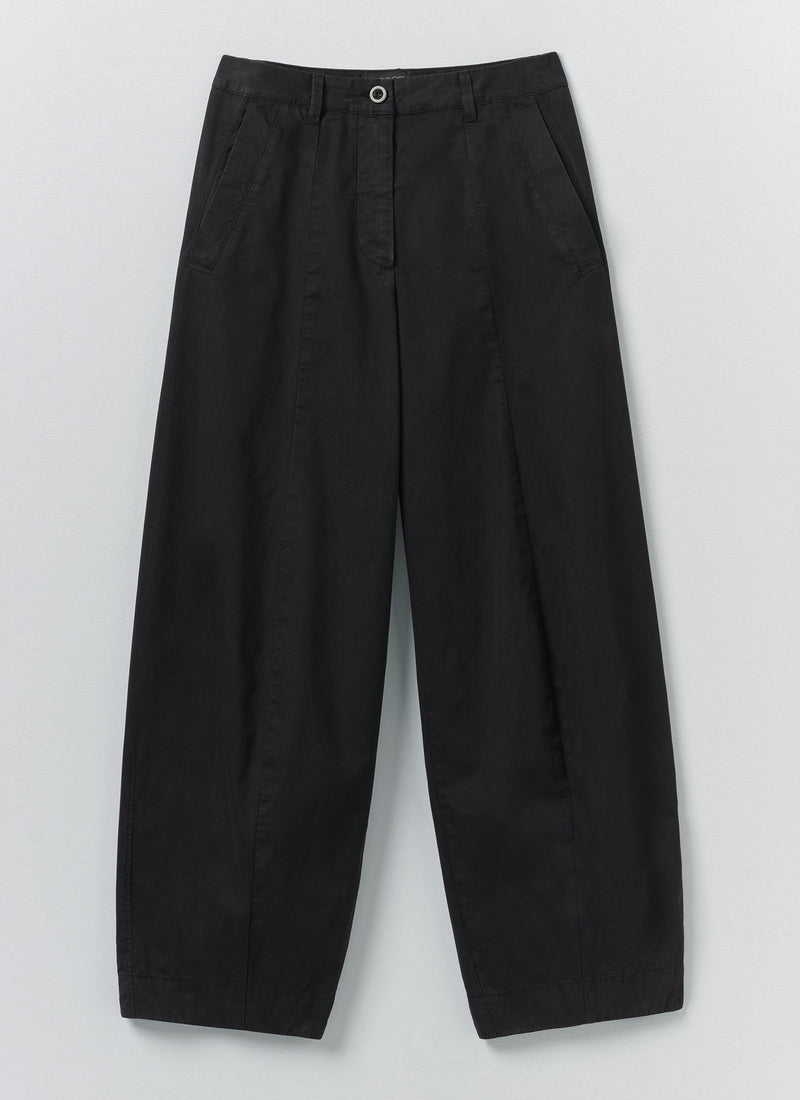 Sculpted Cotton Twill Trousers | Slate