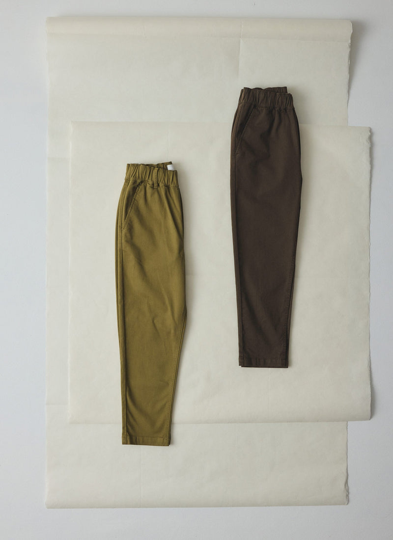 Gabi Cotton Pull On Trousers | Black Walnut