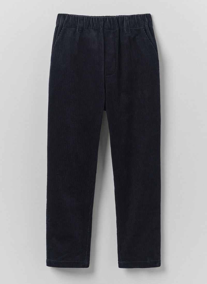 Gabi Cord Pull On Trousers | Dark Navy
